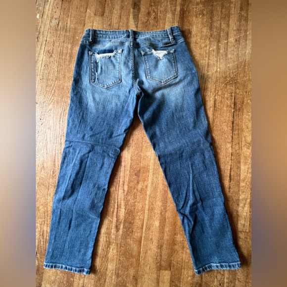 KANCAN WOMENS MIDRISE BOYFRIEND JEANS - Picture 5 of 6